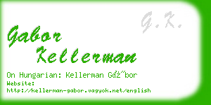 gabor kellerman business card